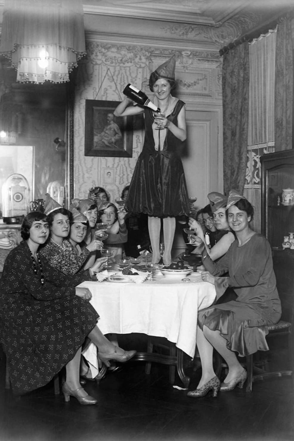 birthday dance on table